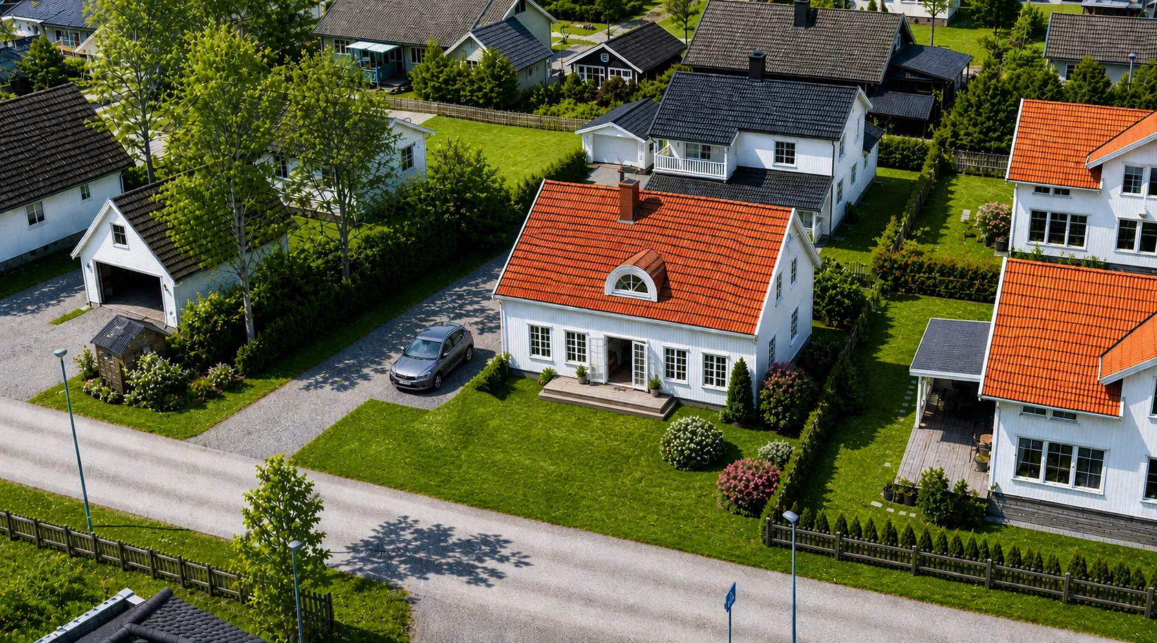 Perla Norgeshus, KI-visualisering på tomt